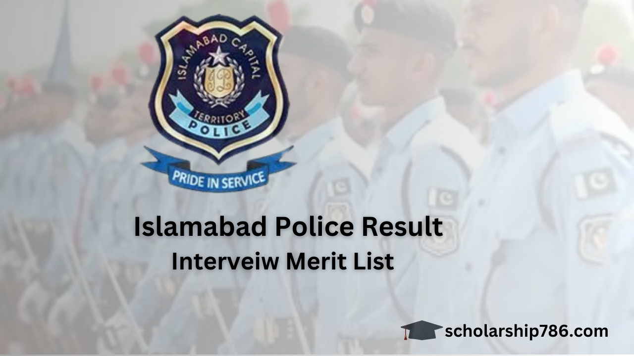 Islamabad Police 2025 Interview Merit List Results - Check at www.npftas.pk