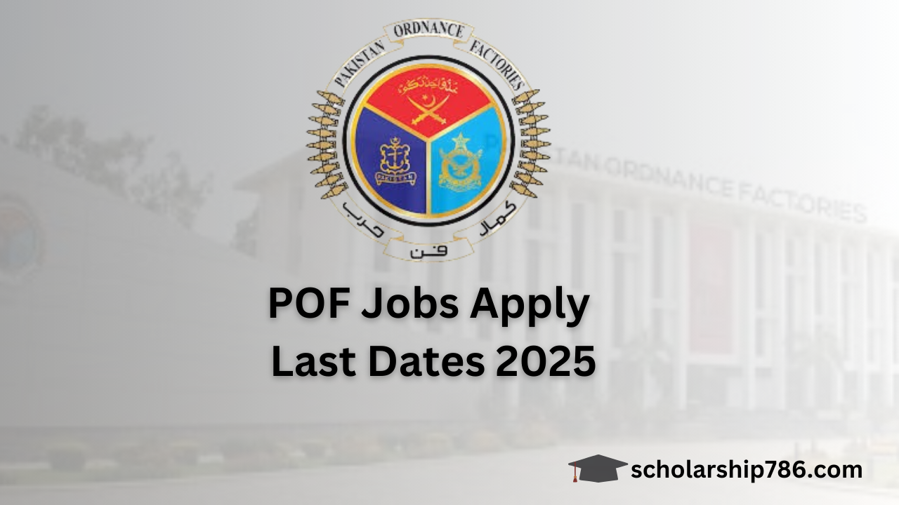 Apply Online for POF Artisan Jobs 2025 at www.pof.gov.pk